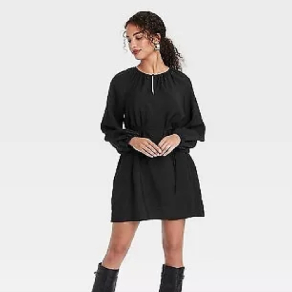 NWT A New Day Balloon Sleeve Mini Dress